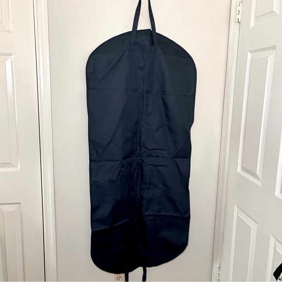 Tory Burch Navy Canvas Long Garment Weekend/Travel Bag 53” x 24” - Picture 3 of 4